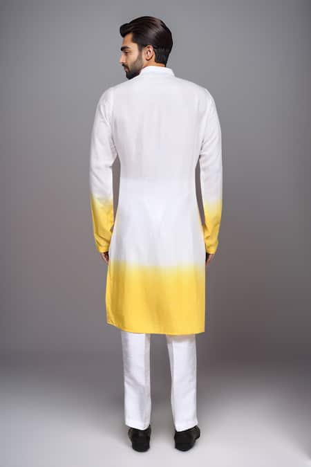 Arihant Rai Sinha Ombre Deer Motif Embroidered Kurta Set