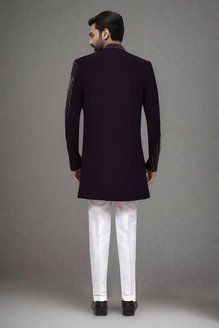 Arihant Rai Sinha Cutdana Embroidered Bandhgala Bundi Pant Set 