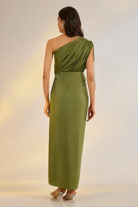 Ewoke Cowl Draped Dress 