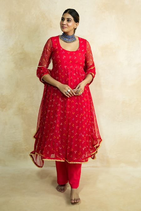 Gulabo Jaipur Arzu Print Anarkali Set