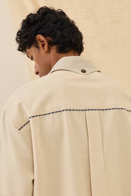 Jodi Saras Handloom Denim Shacket