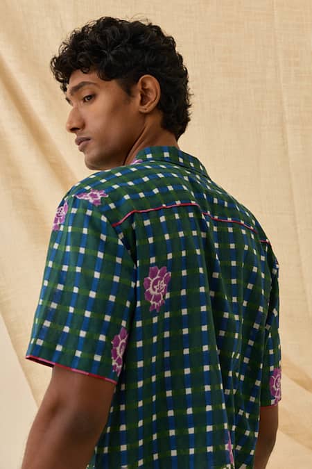 Jodi Pakhi Floral Pattern Shirt 