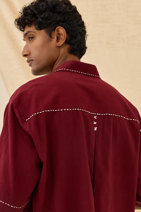 Jodi Kuhu Handloom Boxy Fit Shirt 