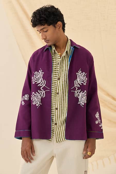 Jodi Morni Handloom Reversible Jacket 