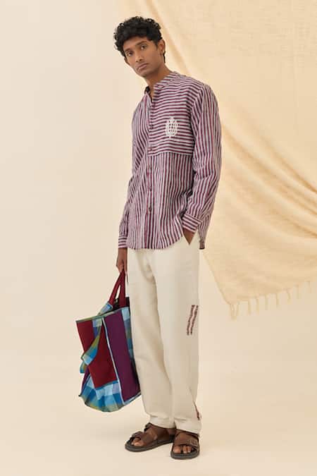 Jodi Koyal Stripe Pattern Shirt 