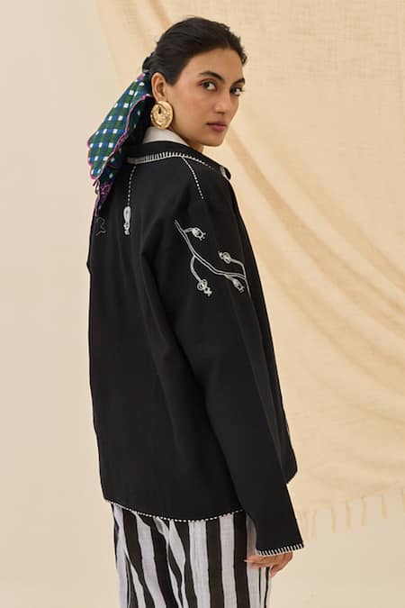 Jodi Jugnu Embroidered Jacket 