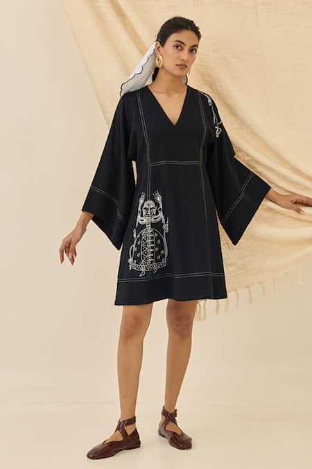 Jodi Jugnu Embroidered Dress 