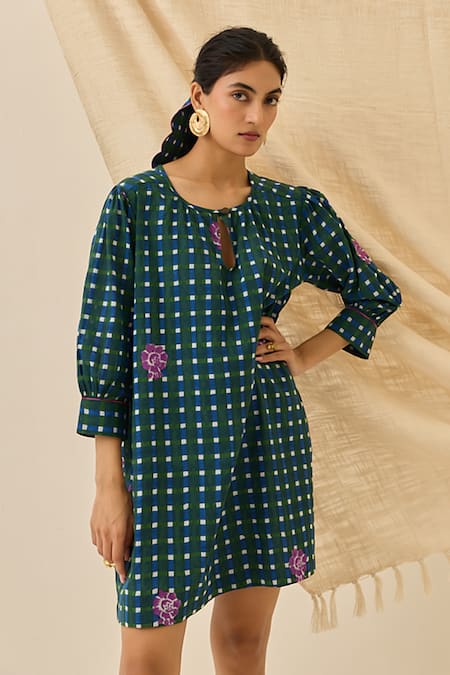 Jodi Pakhi Gingham Check Print Dress 