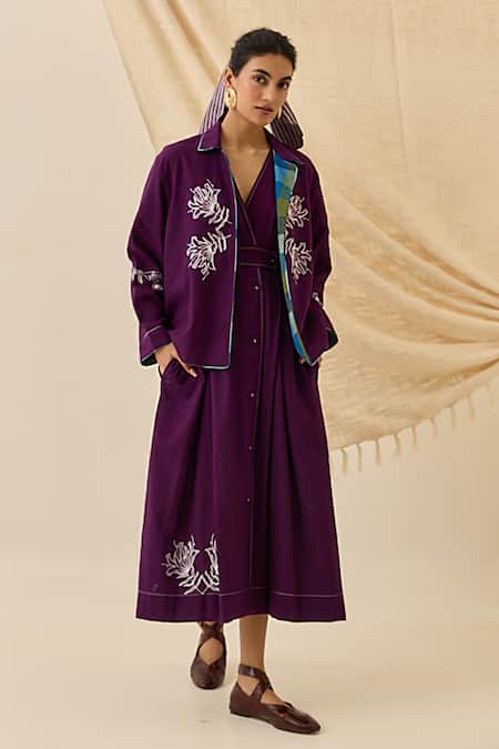 Jodi Morni Floral Embroidered Jacket 