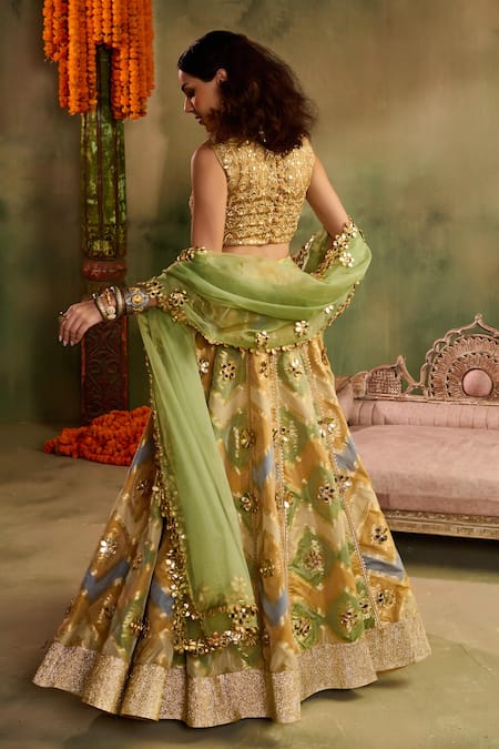 Reeti Arneja Rangrez Zig Zag Print Lehenga Set 