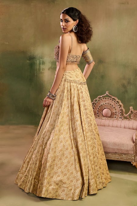 Reeti Arneja Tassel Tara Embroidered Lehenga Set 