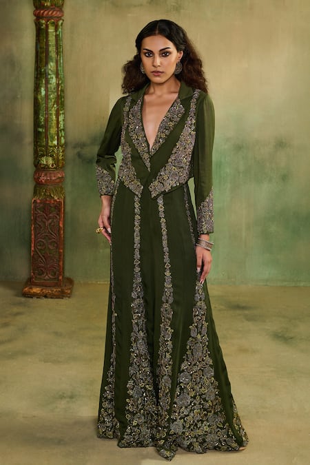 Reeti Arneja Raabta Embroidered Jacket & Sharara Set 