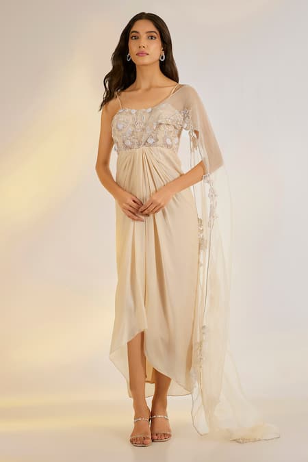 Ewoke Embellished Corset Saree Gown 