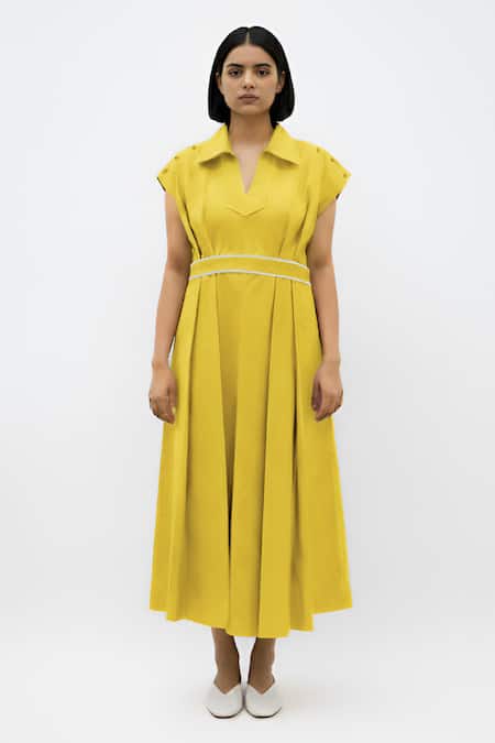 Neora By Nehal Chopra Collared Skater Dress 
