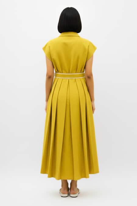 Neora By Nehal Chopra Collared Skater Dress 