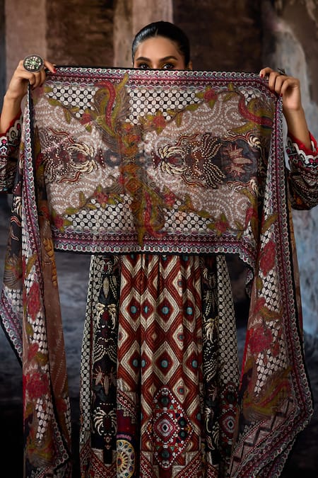 Buy_Rajdeep Ranawat_Off White Bethari Irem Dupatta 