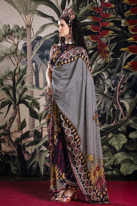 Rajdeep Ranawat Bethari Urmila Saree Gown 