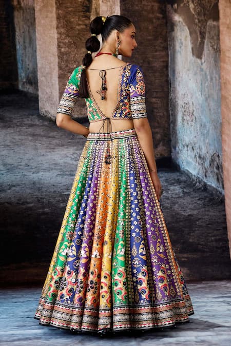 Rajdeep Ranawat Bethari Leela Printed Skirt Set 