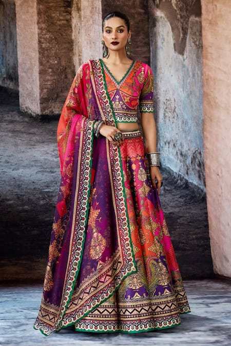 Rajdeep Ranawat Bethari Leela Printed Skirt Set 