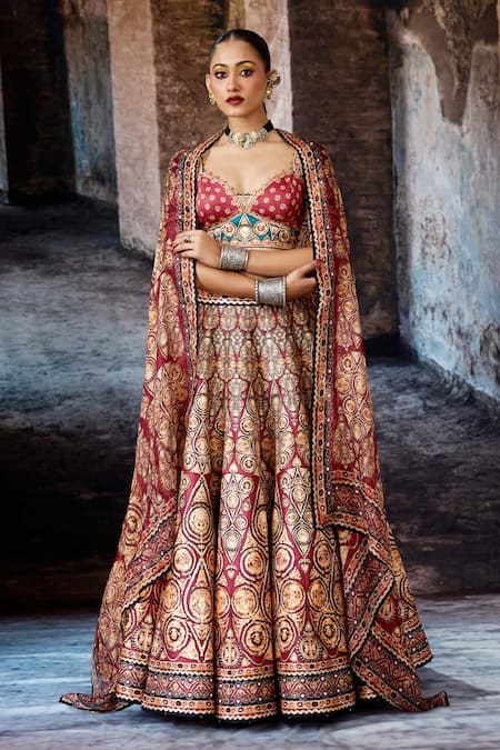 Rajdeep Ranawat Bethari Leela Printed Skirt Set 