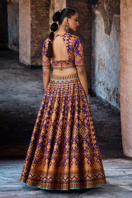 Rajdeep Ranawat Bethari Leela Printed Skirt Set 