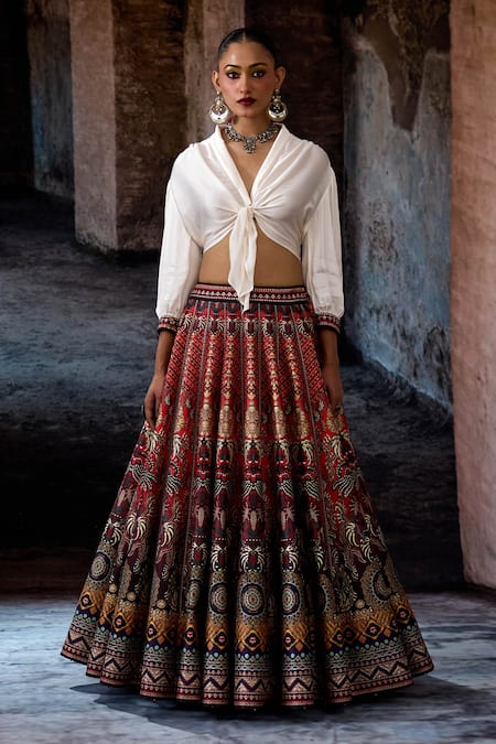 Rajdeep Ranawat Bethari Rubali Leela Skirt With Top 