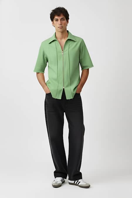 Neora By Nehal Chopra Colorblock Pintuck Shirt 