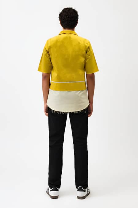 Neora By Nehal Chopra Pintuck Collared Shirt 