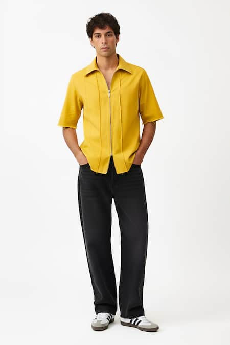 Neora By Nehal Chopra Pintuck Collared Shirt 