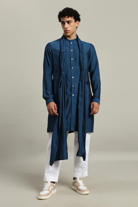 Studio Error Loop Draped Cotton Silk Kurta 