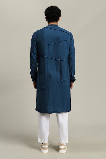 Studio Error Pintucked Detail Cotton Silk Kurta 