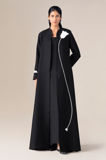 Ampm Beira Blooming Flower Abaya Jacket & Dress Set 