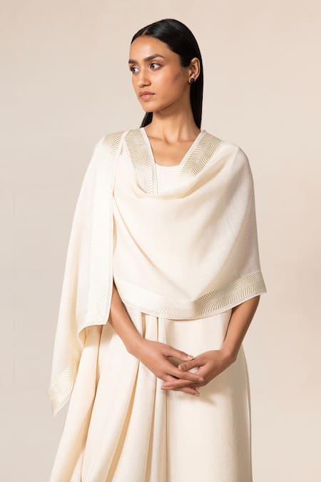 Ampm Naomi Resham Bordered Scarf 