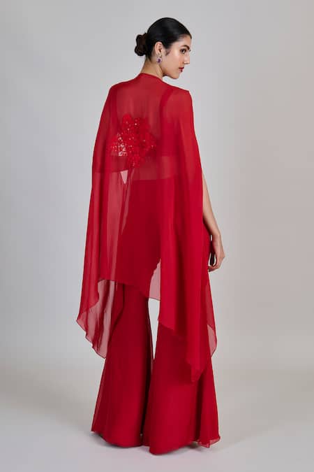 Mishru Aurea Embroidered Jacket Palazzo Set 