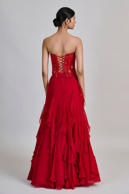 Mishru Suki Ruffle Skirt Set 