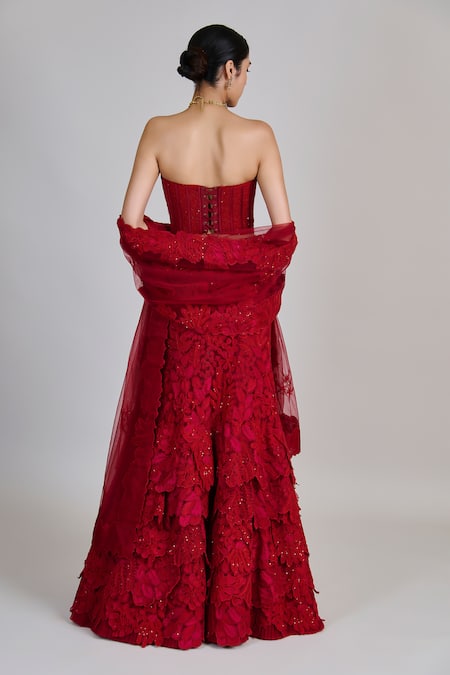 Mishru Joise Embroidered Corset Skirt Set 