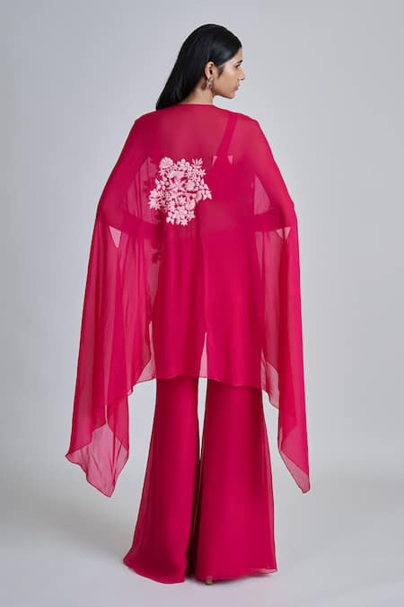 Mishru Aurea Embroidered Jacket Palazzo Set 