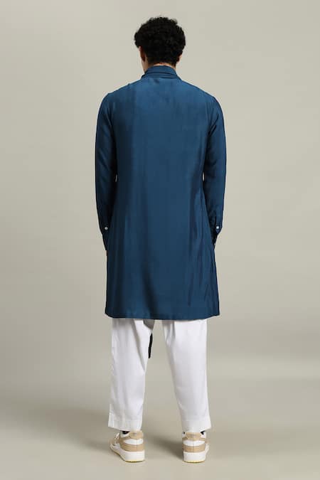 Studio Error Loop Draped Cotton Silk Kurta 