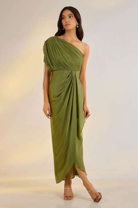 Ewoke Cowl Draped Dress 