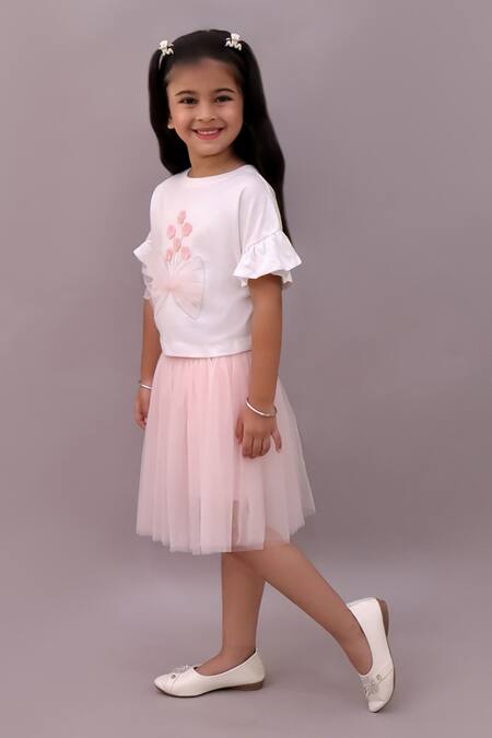 Buy_Lil Drama_Cotton, Net Fabric Flowers, Bows L5-aw-ts-6160_gzt8rfybguuo7k _Online_at_Aza_Fashions