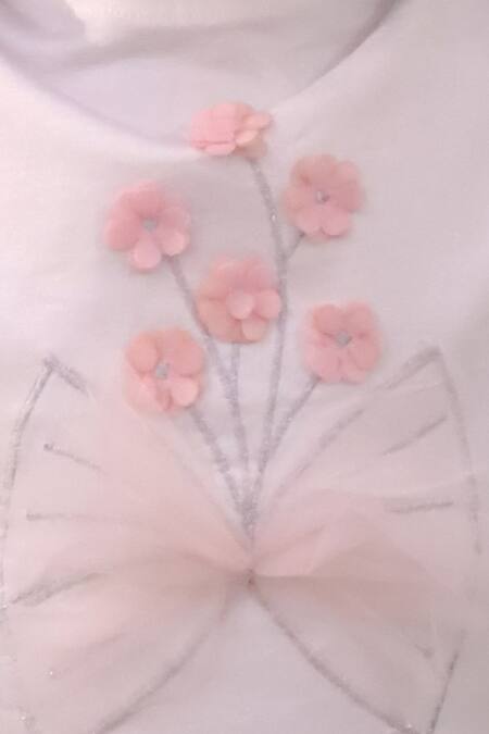 Shop_Lil Drama_Cotton, Net Fabric Flowers, Bows L5-aw-ts-6160_gzt8rfybguuo7k _Online_at_Aza_Fashions