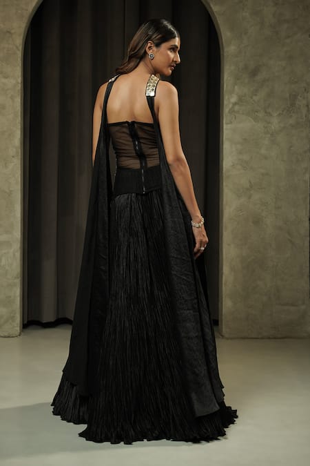 Muskan Aggarwal Siya Mirror Work Corset Lehenga Set 