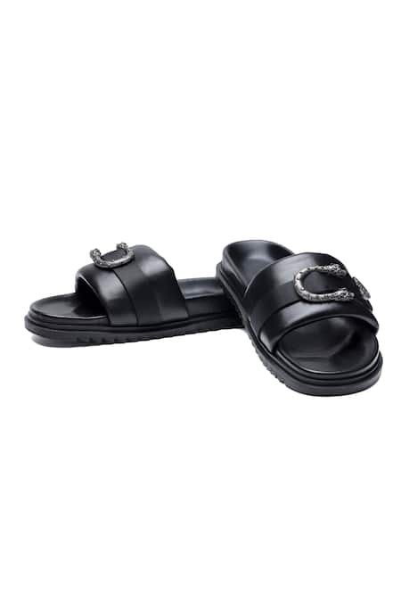 Shutiq Knight Criss Cross Strap Slides 