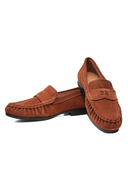 Shutiq Phillos Suede Slip On Loafers 