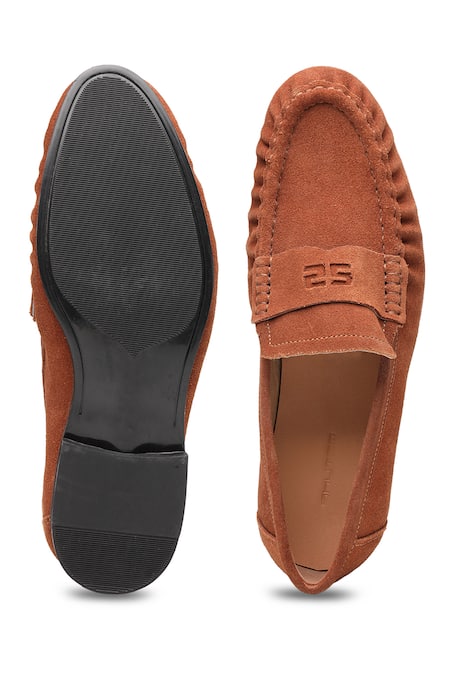 Shutiq Phillos Suede Slip On Loafers 