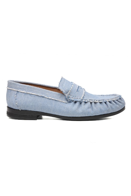 Shutiq_Blue Phillos Denim Patchwork Loafers _Online_at_Aza_Fashions
