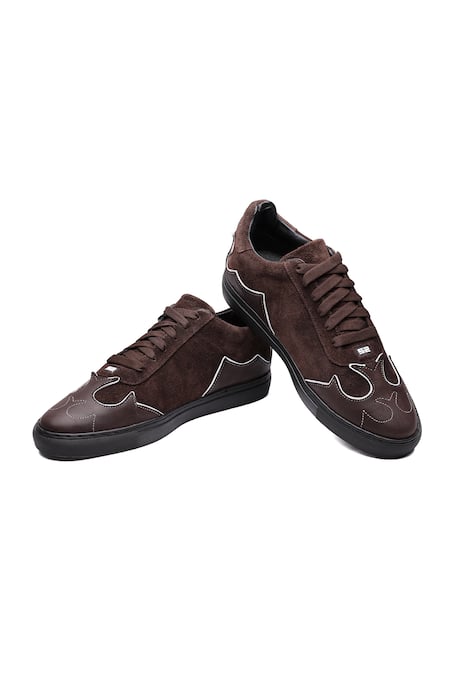 Shutiq Rodeo Suede & Leather Stitch Sneakers 