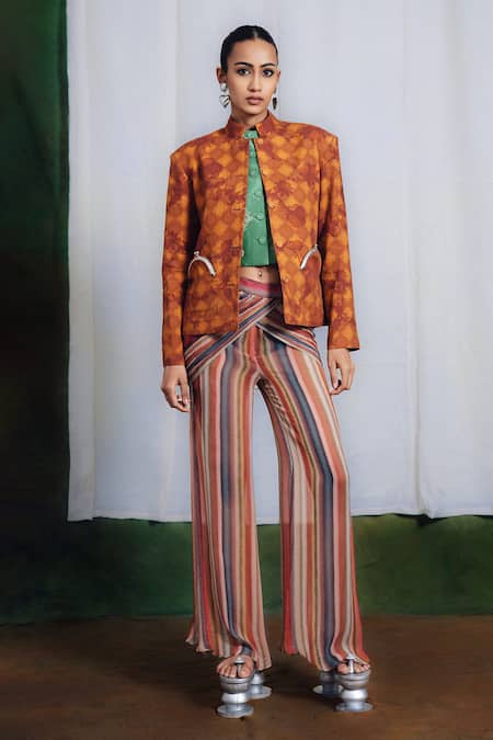 Siddhartha Bansal Amber Linen Jacket 