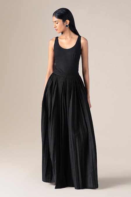 Ampm Eliz Pleated Flared Palazzo 