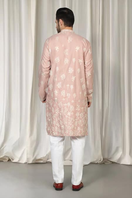 Aham-Vayam Upwan Embroidered Kurta Set 